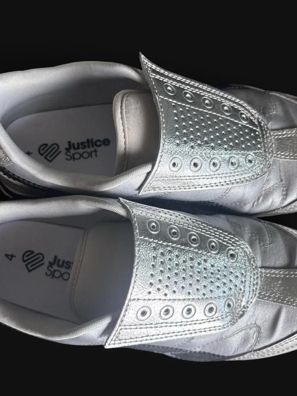 Slip-On women’s Athletic Sneakers in Silver